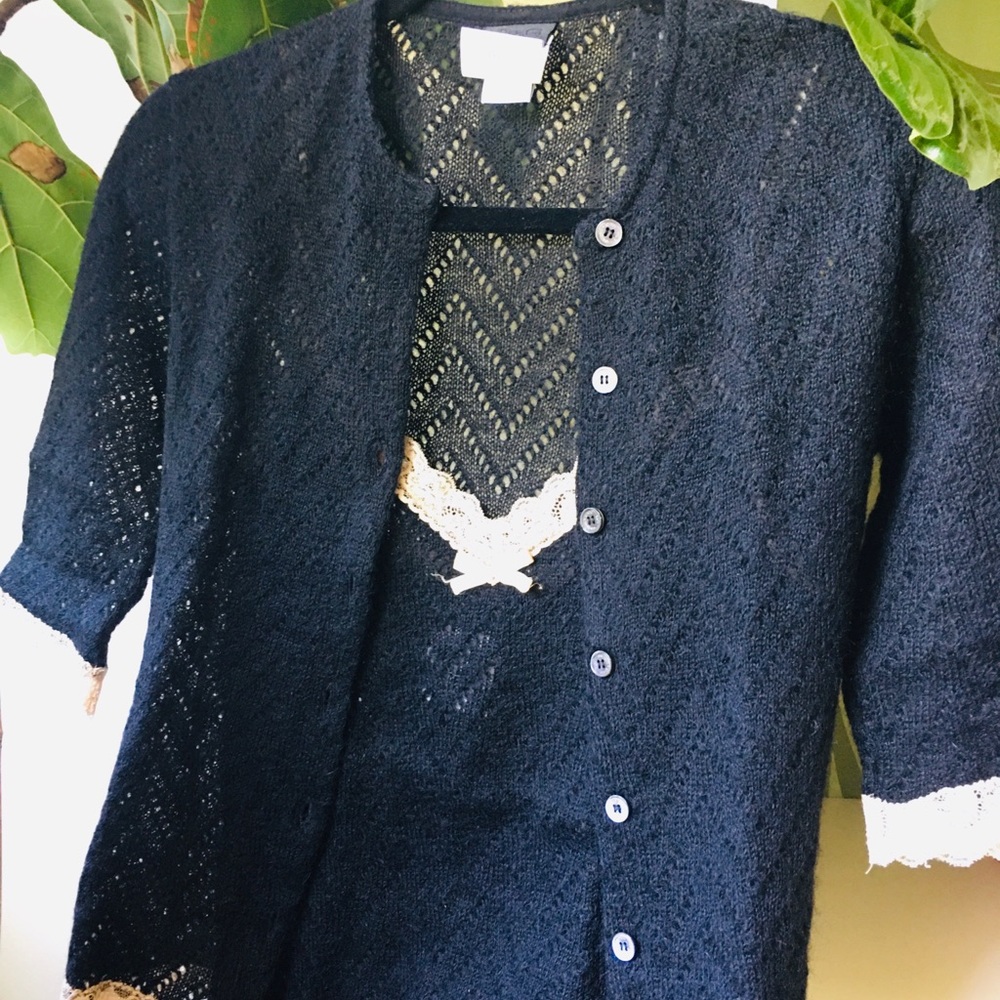 Dolce & Gabbana Black Sweater Set